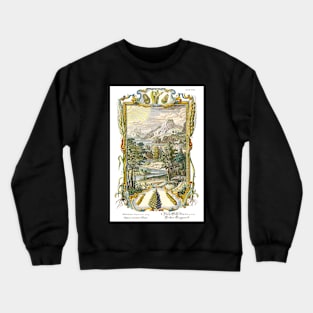 Mountains Ocean Stream - Work of the Third Day - Physica Sacra Crewneck Sweatshirt